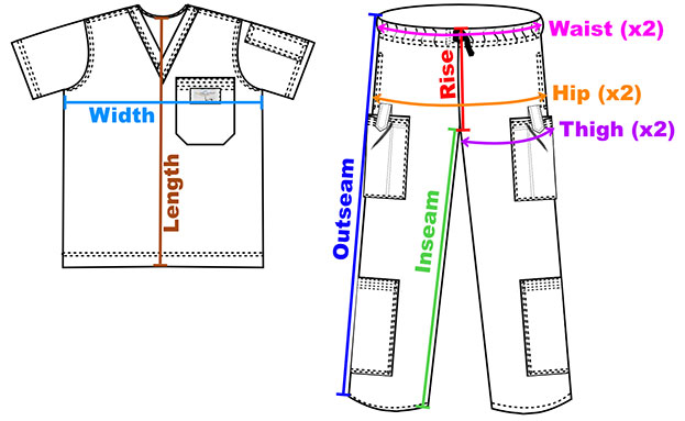 Outseam Measurement Chart